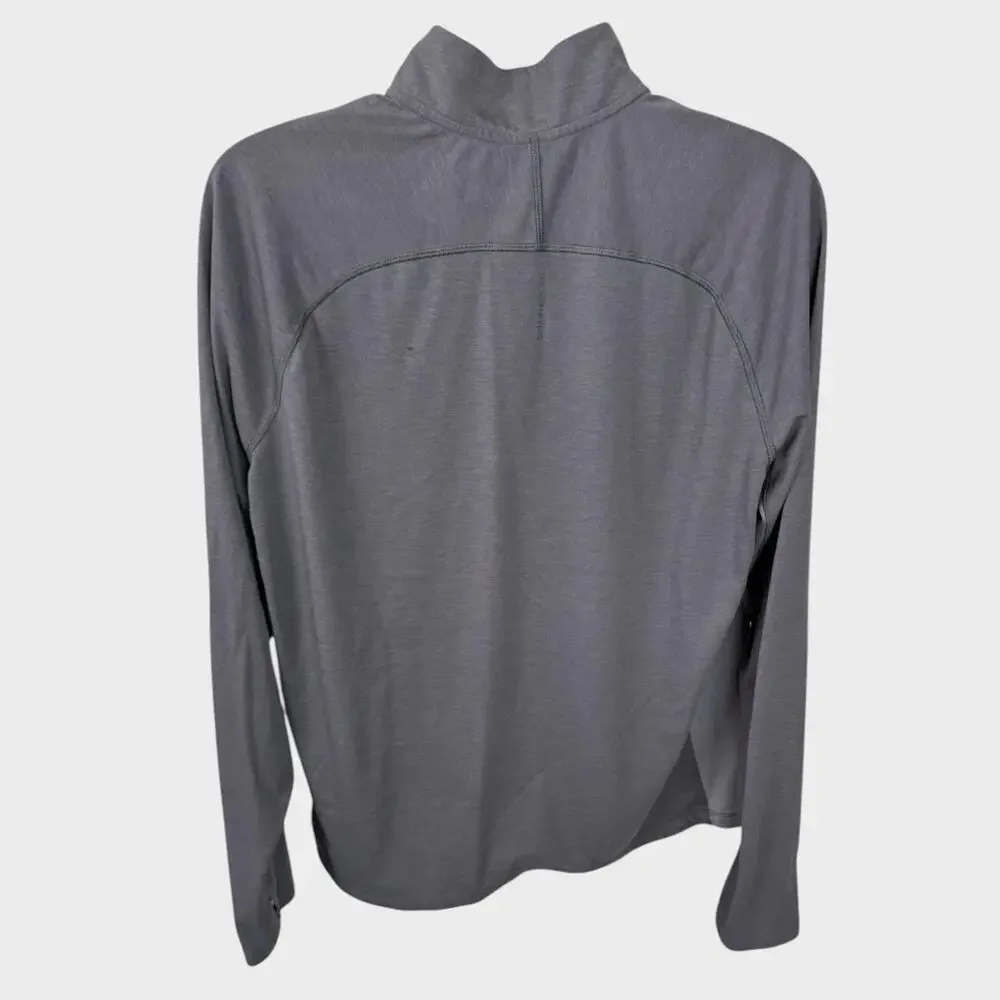 The North Face Mens XL Gray 1/4 Zip Pullover 100% Polyester